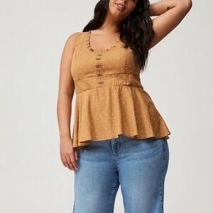 Torrid Polka Dot Corset Top